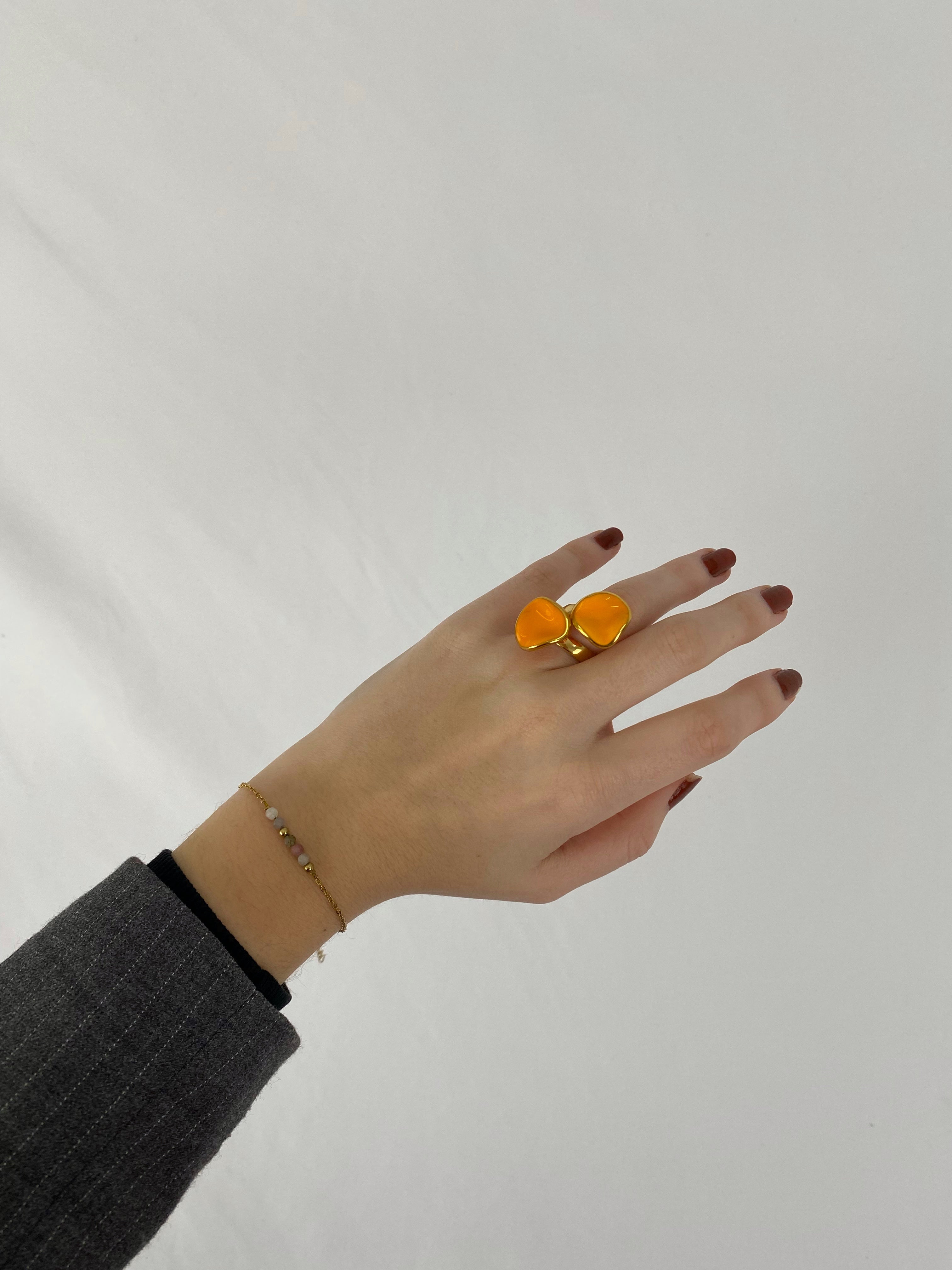 Anillo Doble Ondulado