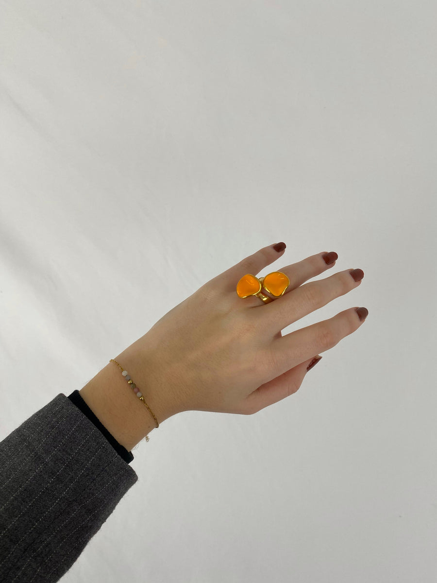 Anillo Doble Ondulado