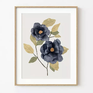 Póster Rosas Azuis