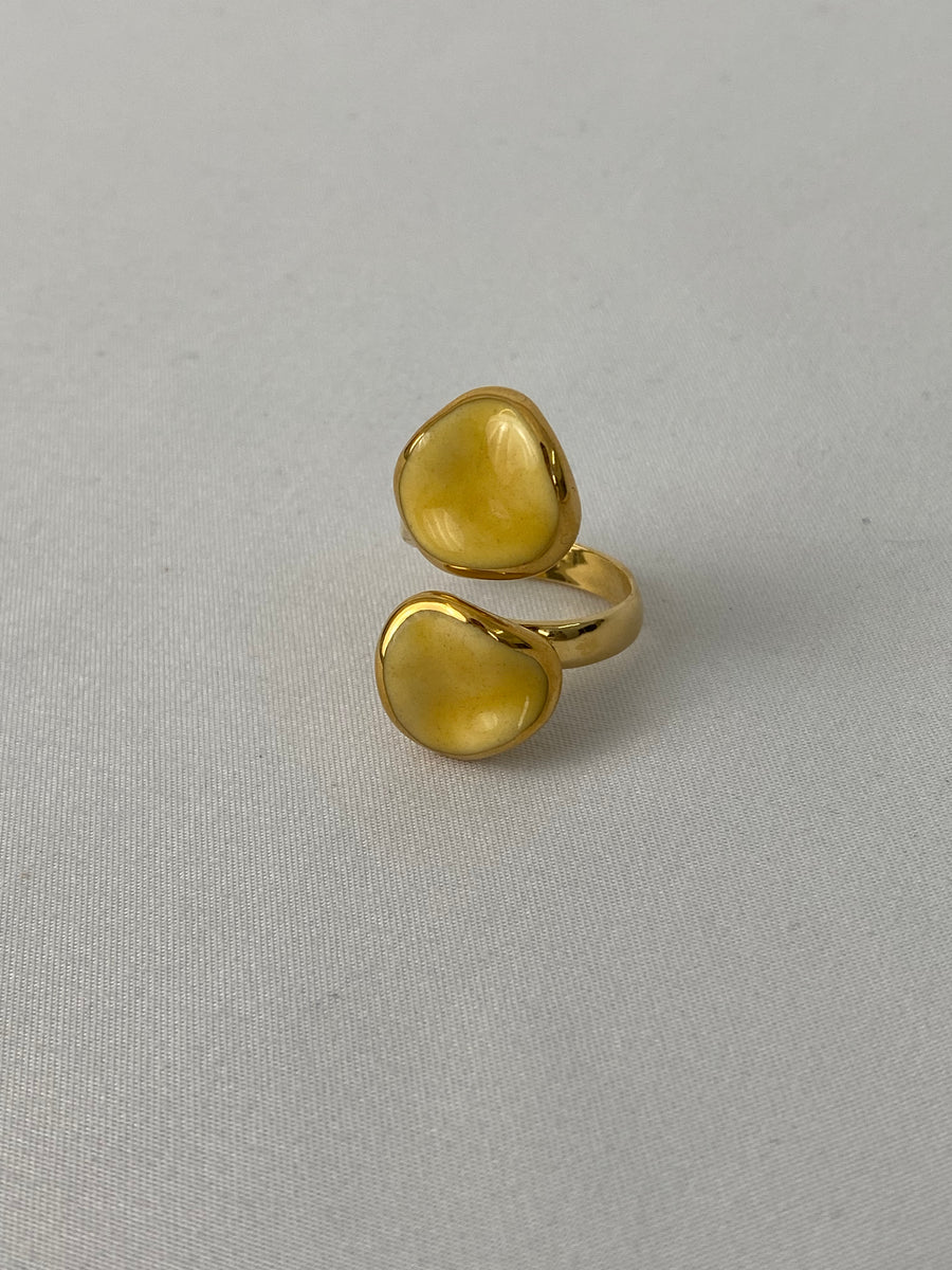 Anillo Doble Ondulado