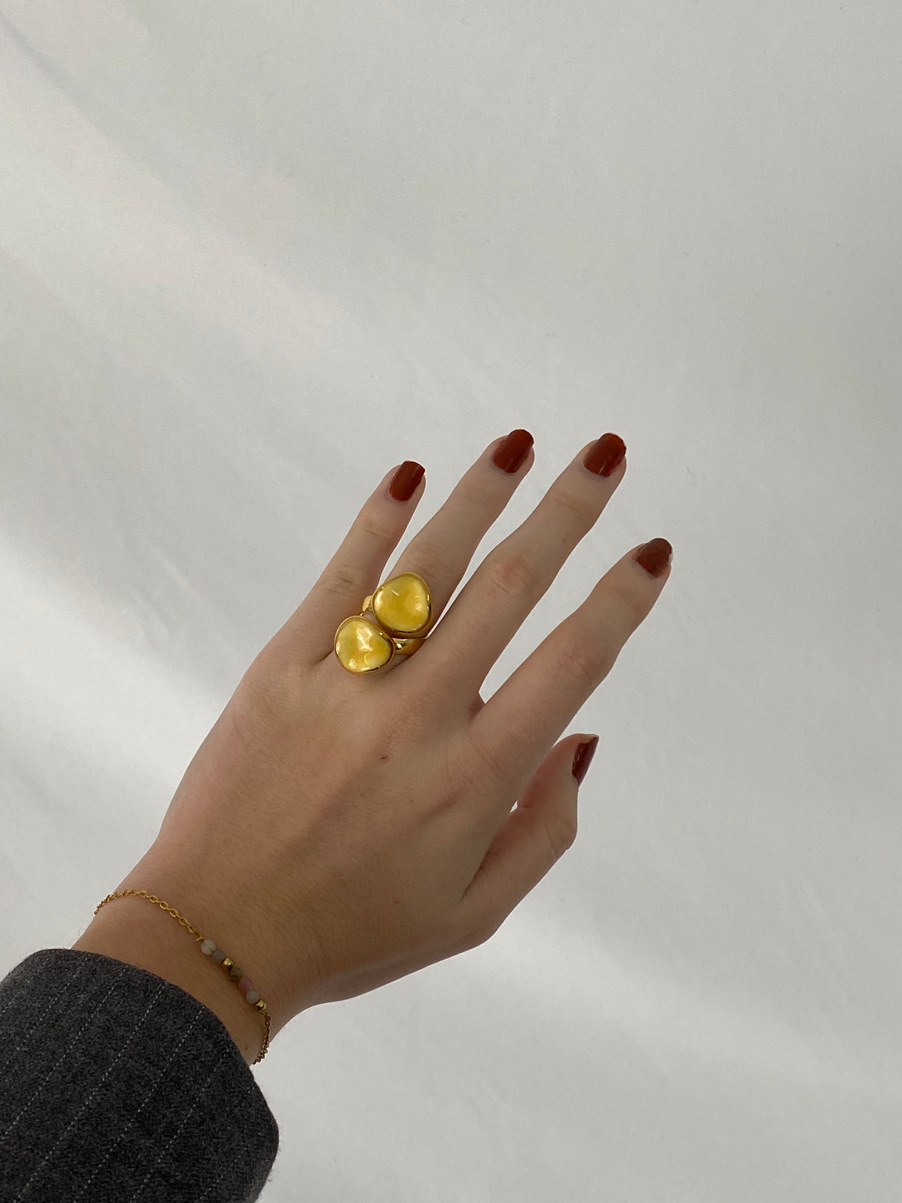 Anillo Doble Ondulado