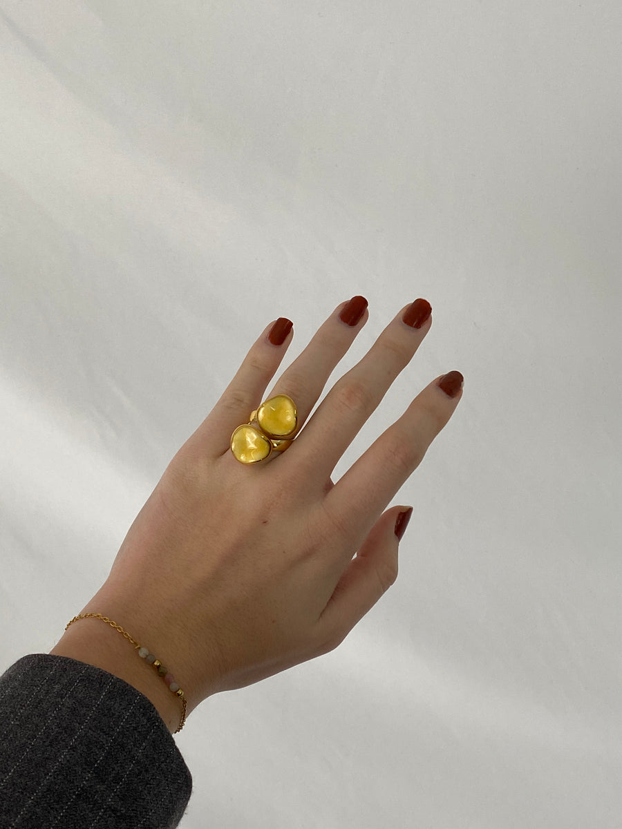 Anillo Doble Ondulado