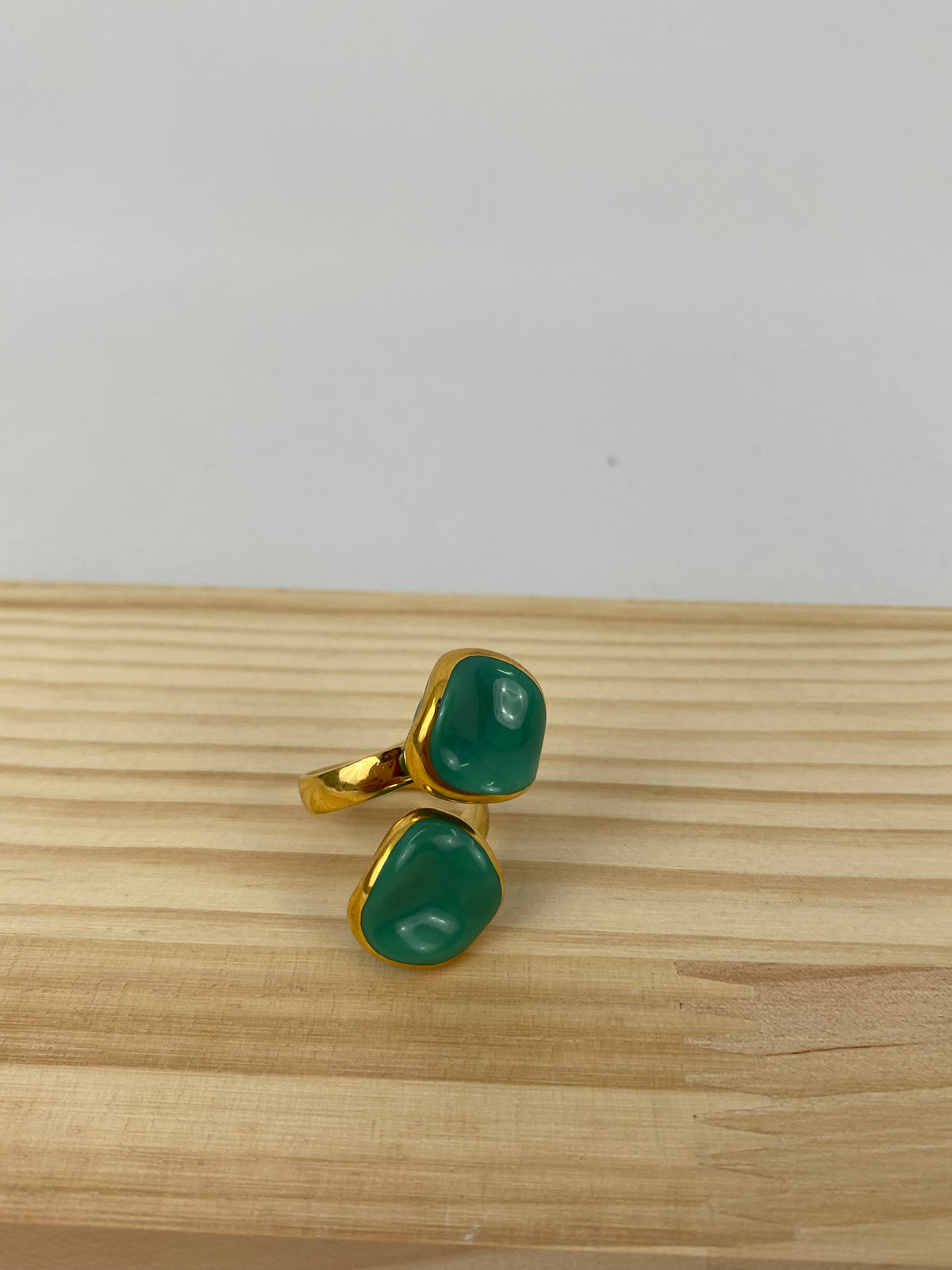 Anillo Doble Ondulado