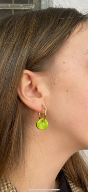 Pendientes argollas cerámica