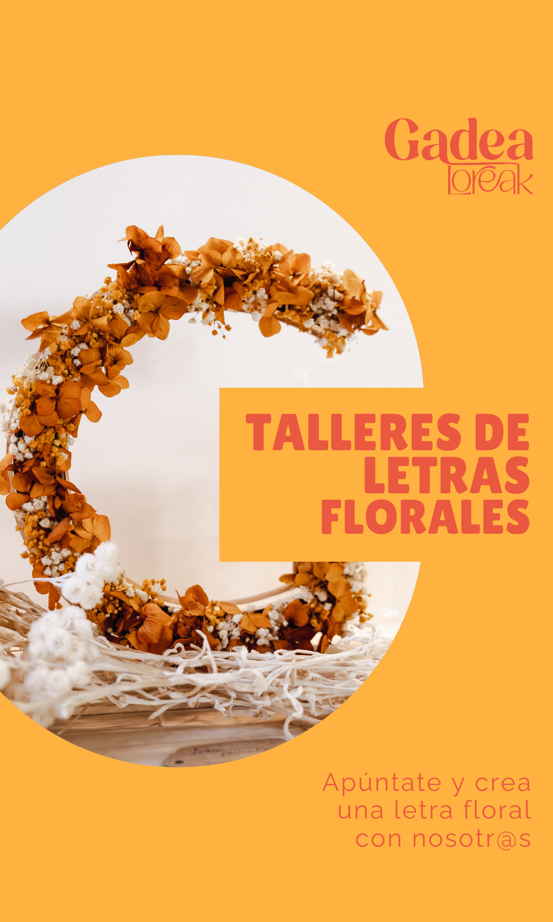 Taller Letras Florales