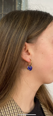 Pendientes argollas cerámica