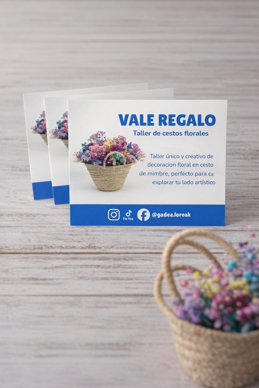 Tarjeta Regalo Taller Cesto Floral