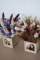 Caja floral con fotografía