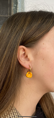 Pendientes argollas cerámica