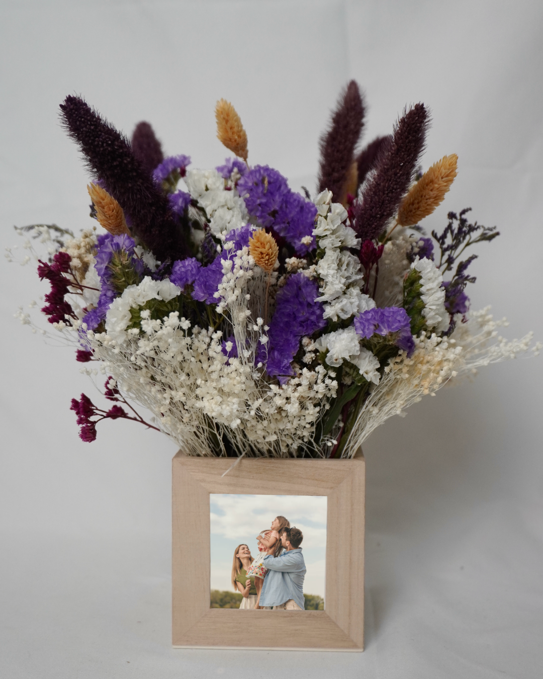 Caja floral con fotografía