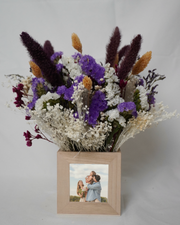 Caja floral con fotografía