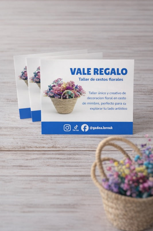 Tarjeta Regalo · Taller Cesto Floral